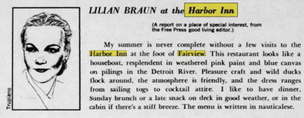 Harbor Inn (Harbor Bar) - Aug 1965 Ad (newer photo)